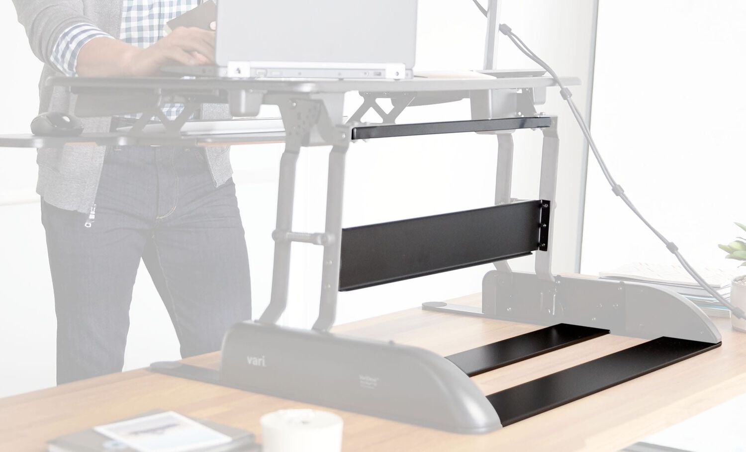 Converter is in raised position with the stability bars emphasized