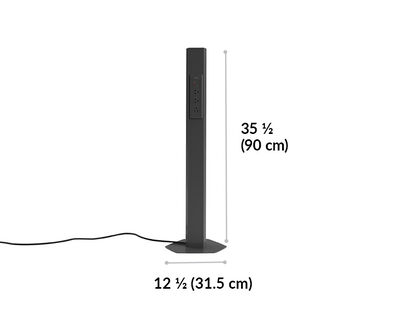 power hub is 35 and a half inches tall