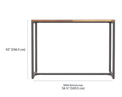 Standing Work Table height setting is 42 inches high.