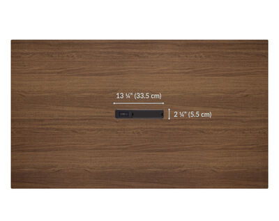 the center grommet has a cover plate installed and has an option power hub addition