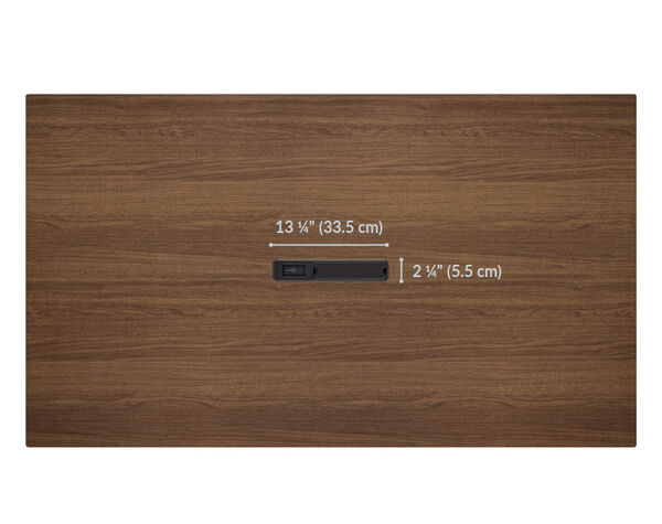 the center grommet has a cover plate installed and has an option power hub addition