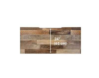reclaimed wood vari table 60 by 24 desk length 24 inches