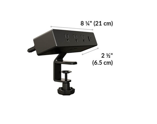 power hub is 8 and a quarter inches long