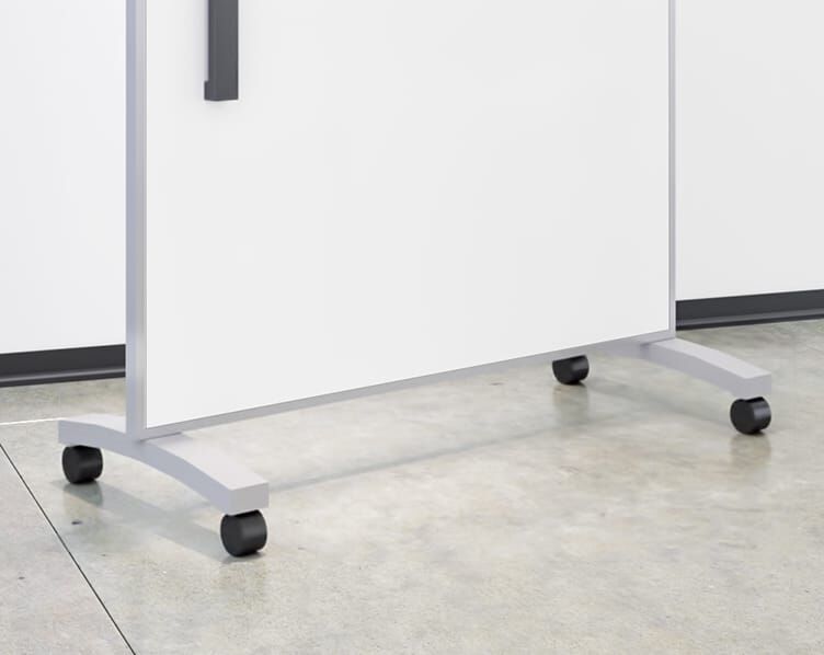 vari mobile white board wheels