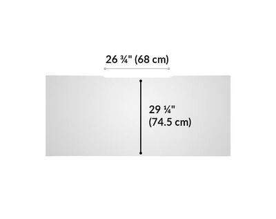 white vari table 60 by 30 desk length 30 inches