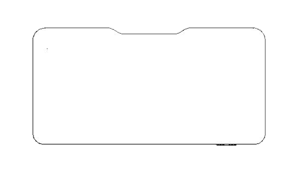 overhead views of 2D autocad model of a standing desk