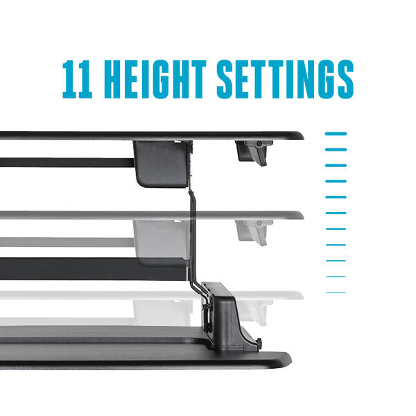 Converter is raised and the mechanics of the lift to different height positions are being shown