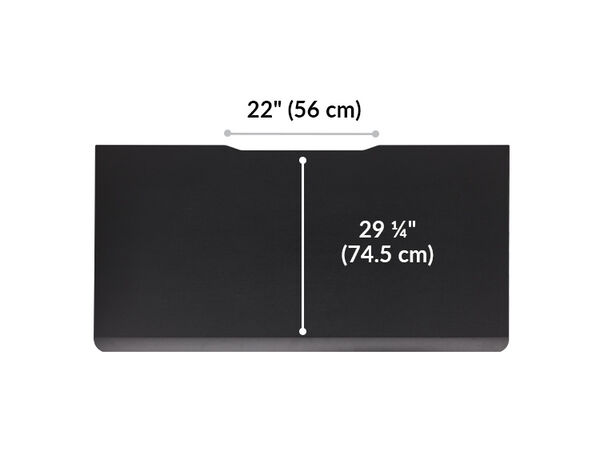 The surface of the Electric Standing Desk with ComfortEdge™  60x30 black top is 29.25 inches deep
