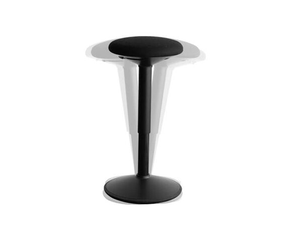 essential active stool shown with 18 degree tilt in all directions