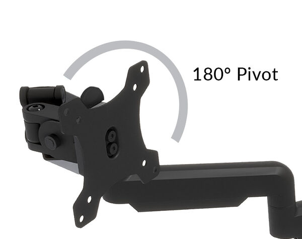 tRIP Monitor Arm HAS A 180 degree screen panning
