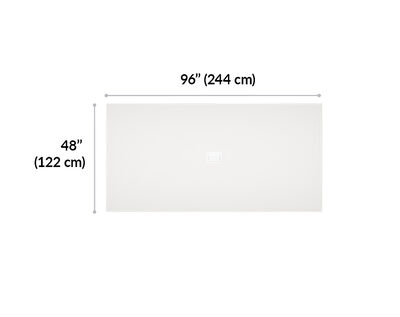 executive conference table is 96 inches long