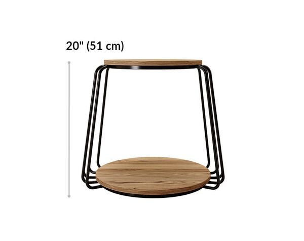 round side table is 20 inches tall