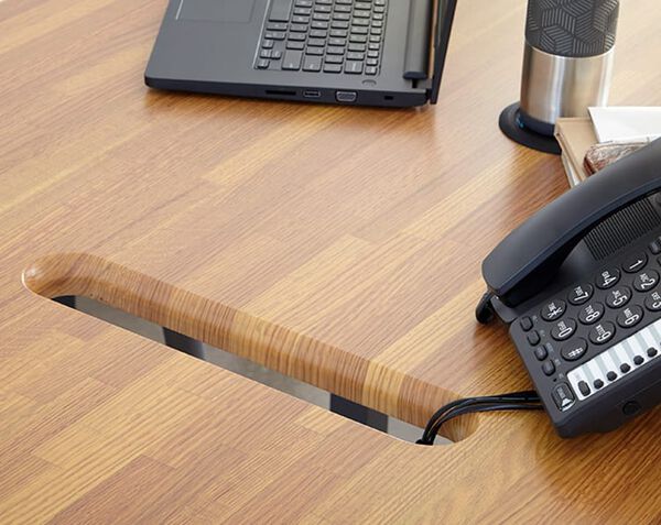 cable management slot used to corral cord