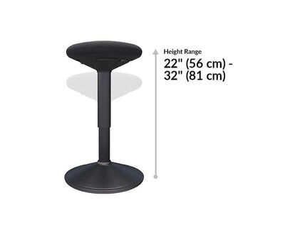essential active stool height ranges from 22 to 32 inches