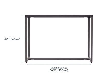 Standing Work Table height setting is 42 inches high.