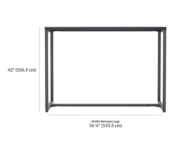 Standing Work Table height setting is 42 inches high. 