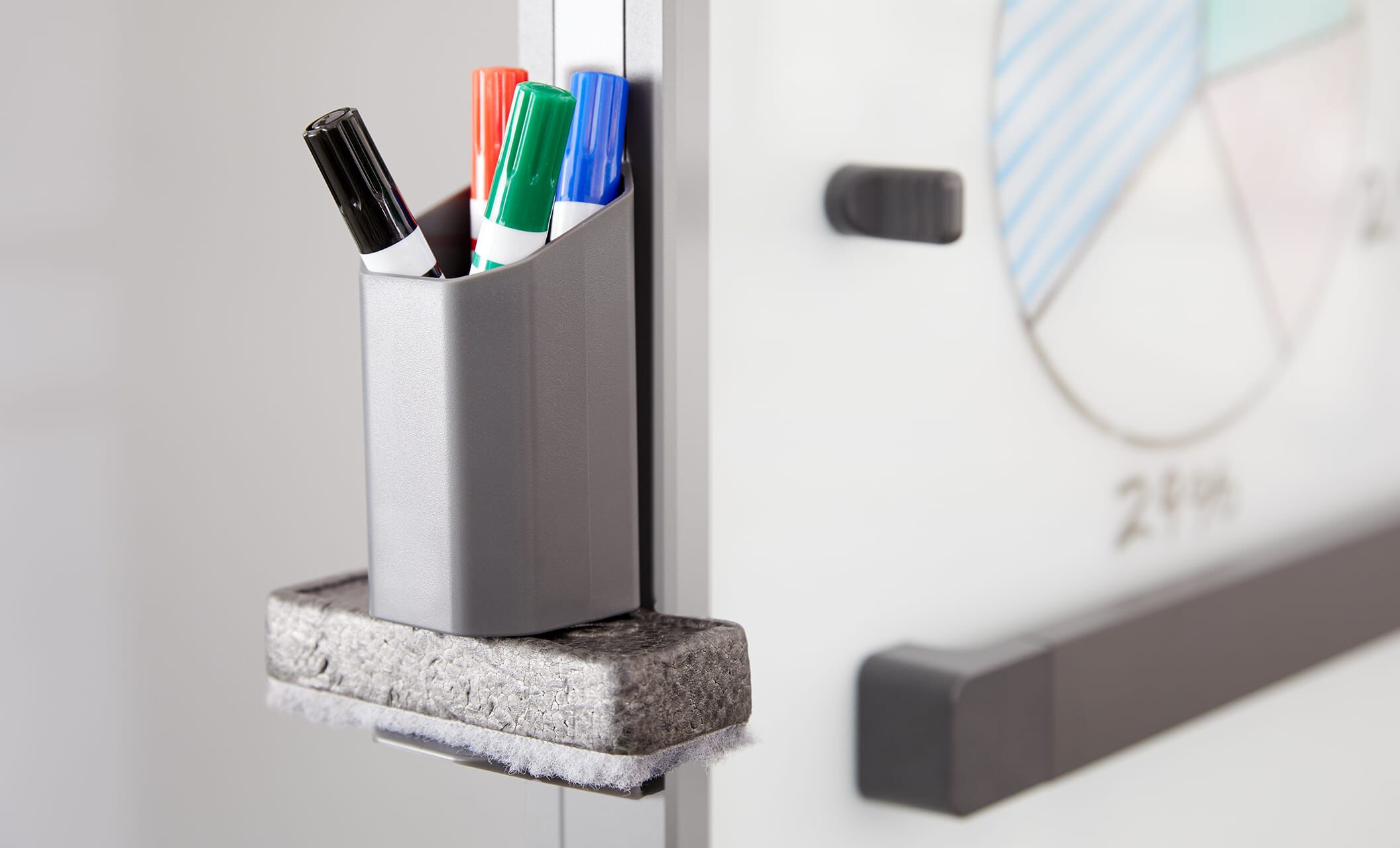 vari mobile glass board 48 by 66 magnetic accessory holder