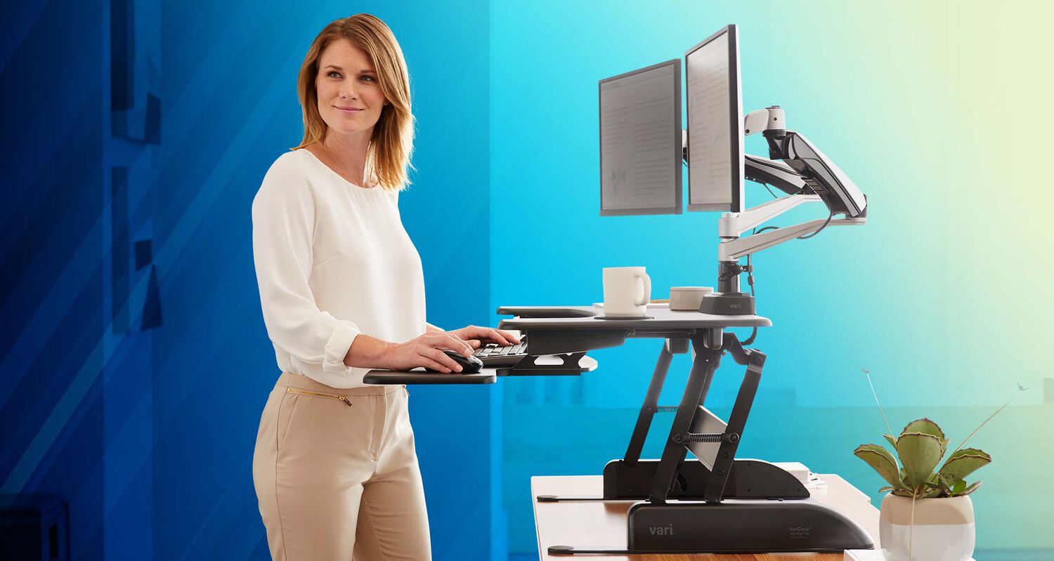 professional standing to work at varidesk converter