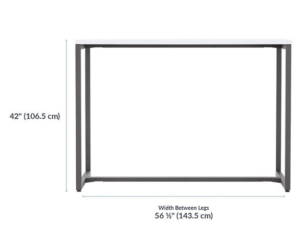 Standing Work Table height setting is 42 inches high. 