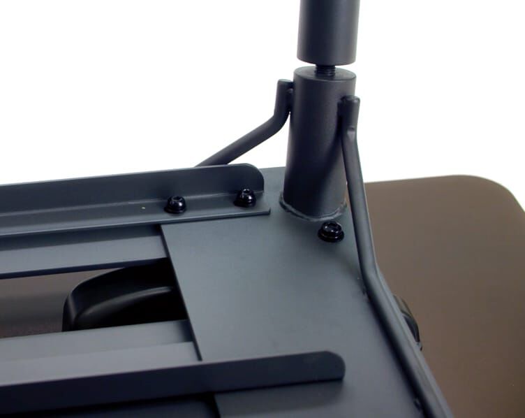 vari standing desk 48 by 32 bolts under desk