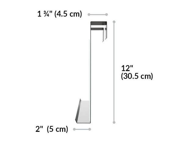 quickflex cubes marker board is twelve inches tall two inch lip to hold a marker or two and the slot to fit over the wall panel is one and three quarters wide