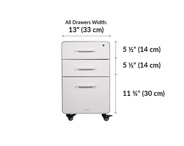 drawers are 13 inches wide