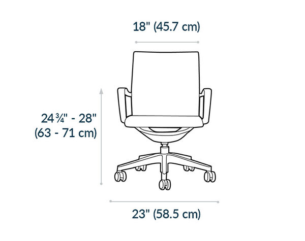 chair depth is twenty four and three fourths deep