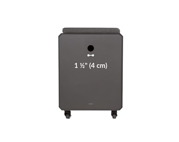 round cable opening in back is 1 and a half inches in diameter