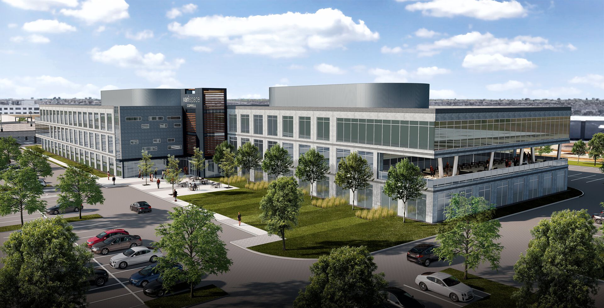 Front outside view of the new Coppell Corporate Office.