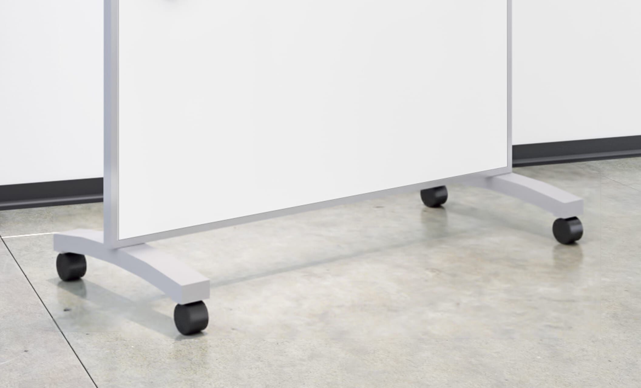 vari mobile white board 48 by 66 wheels