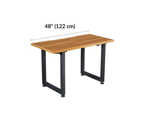 vari table 48 by 24 width 48 inches