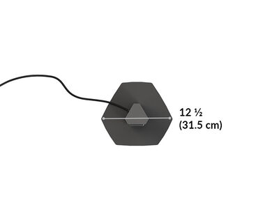 total height of clamp base is12 and a half inches wide