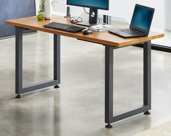 Professional office set up on Vari Table 48 by 24