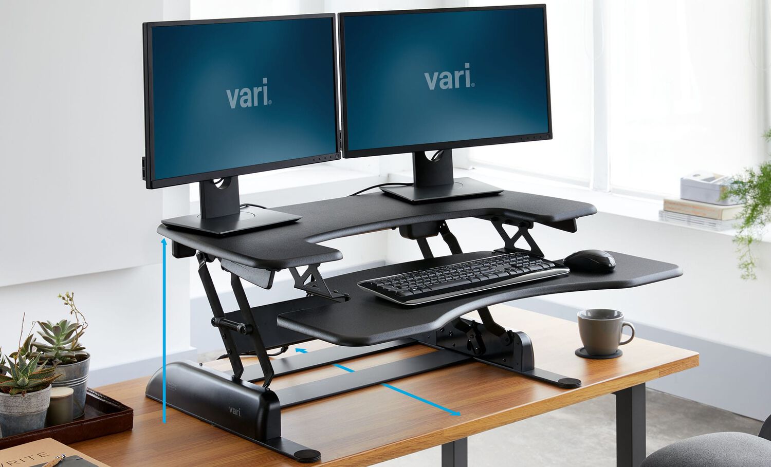 converter in raised position on top of a desk in a office