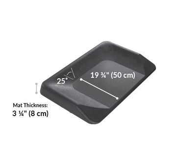Vari active mat thickness 3 and a quarter inches.