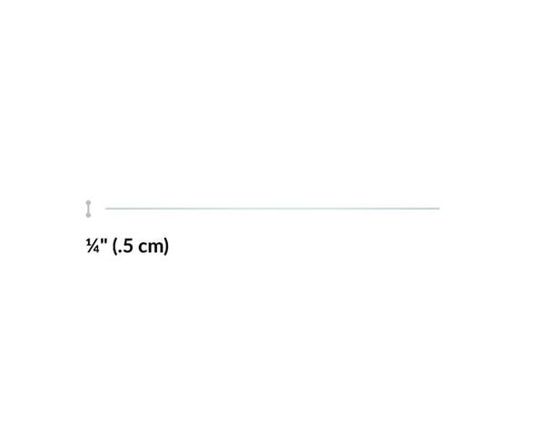 standing mat 46 by 36 is one forth of an inch wide