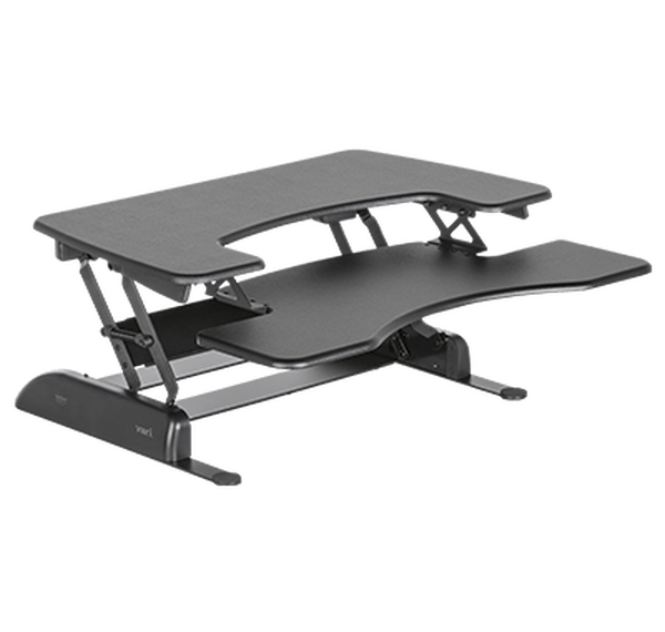 varidesk converter on white background in black