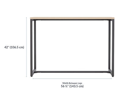 Standing Work Table height setting is 42 inches high.