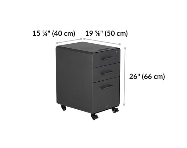 file cabinet is 26 inches tall