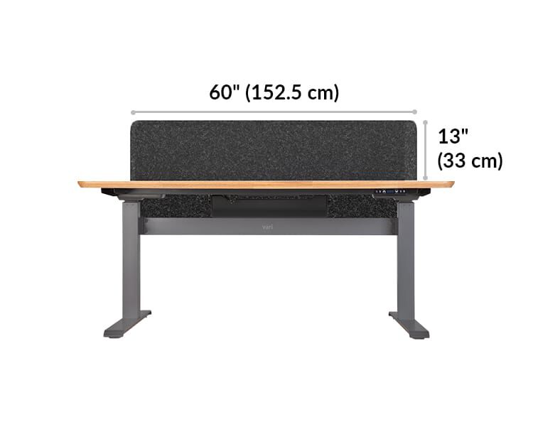 felt privacy and modesty panel is 60 inches wide