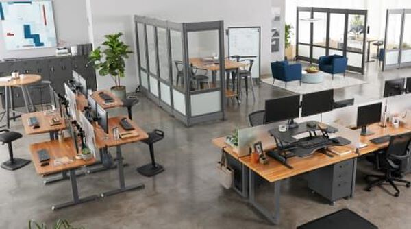 lounge space in an office setting