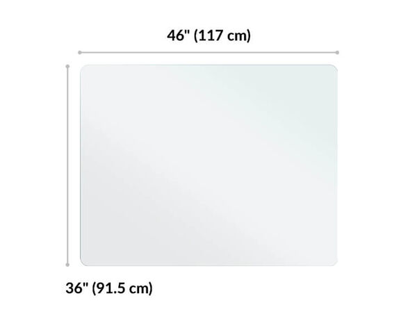 standing mat 46 by 36 is 36 inches wide and 46 inches long