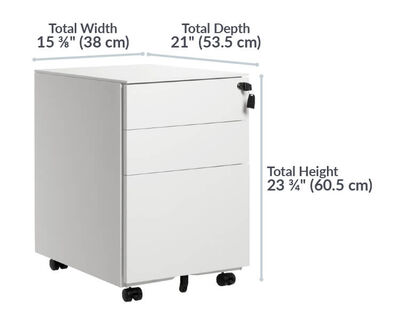 cabinet is 19 inches deep, 15 and 1 fourth inches wide