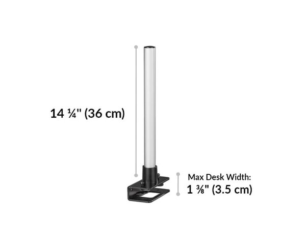 the stand of the monitor arm is 14.25 inches tall