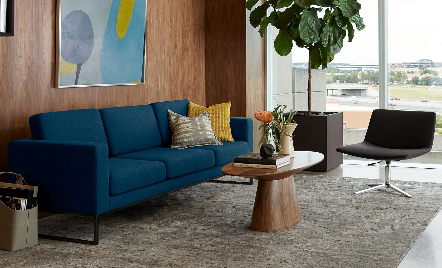 coffee table in office setting