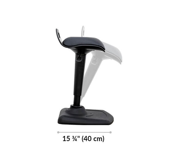 active seat base is 15 and 3 quarter inches long