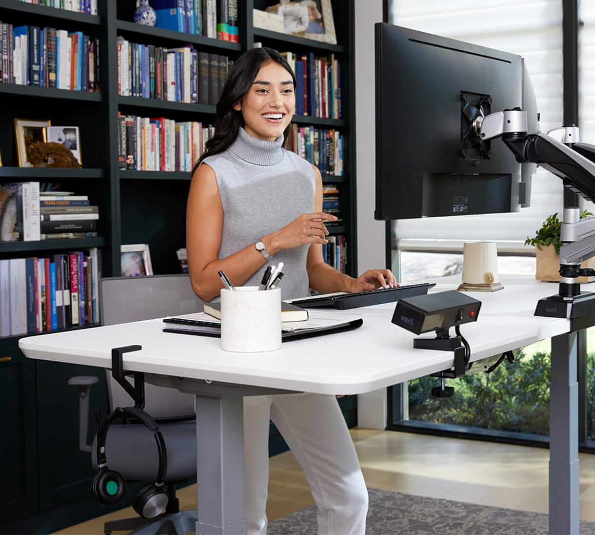 professional standing to work in an office of vari products