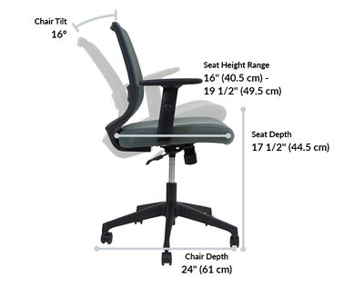 chair width is twenty six inches