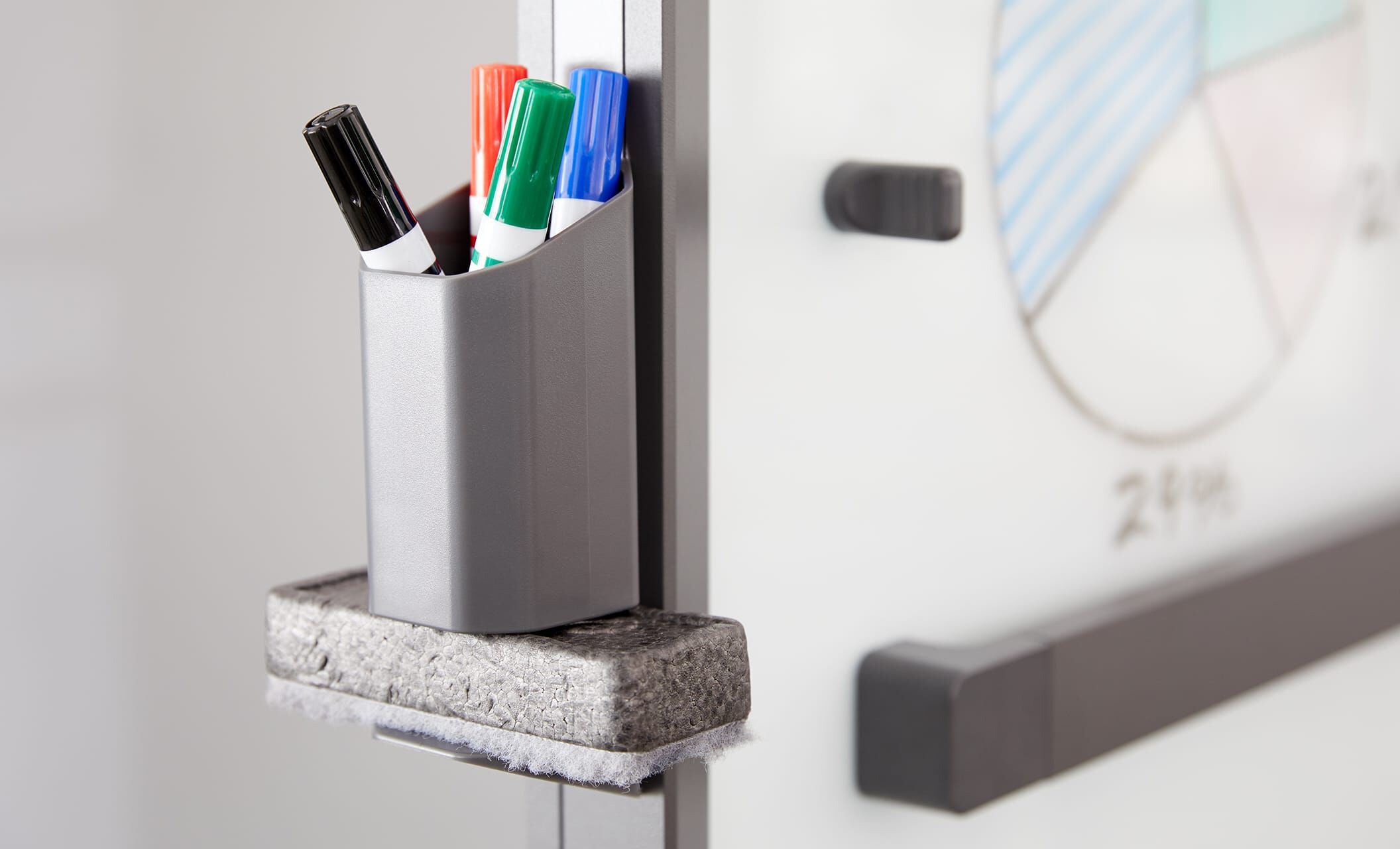 vari mobile glass board 40 by 72 magnetic accessory holder