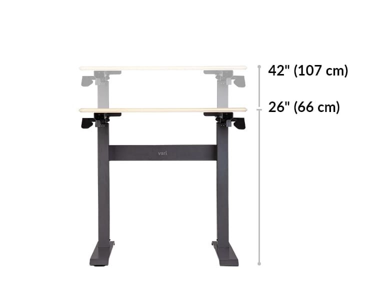 heights adjust from 26 inches to 42 inches